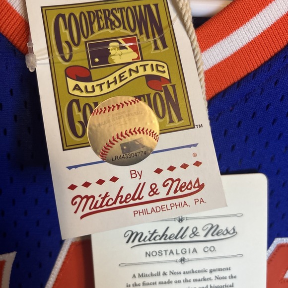 Mitchell & Ness 1986 New York Mets Doc Gooden Baseball Jersey Mens Size L 44 NWT - Picture 4 of 8